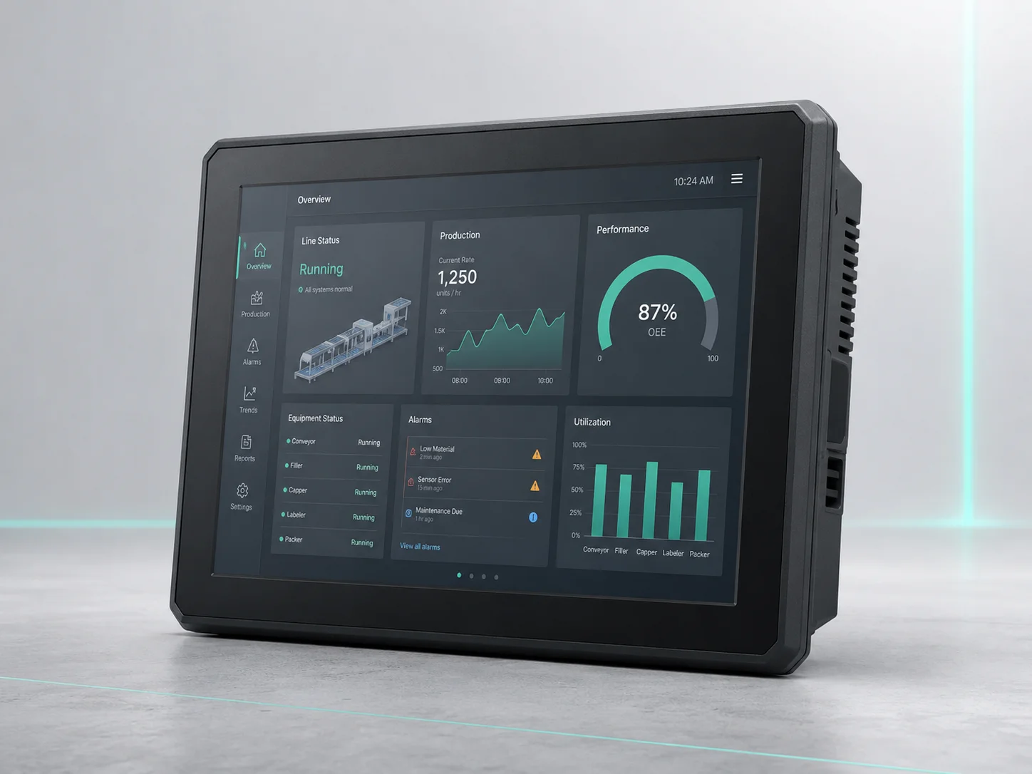 Industrial HMI Control Panel