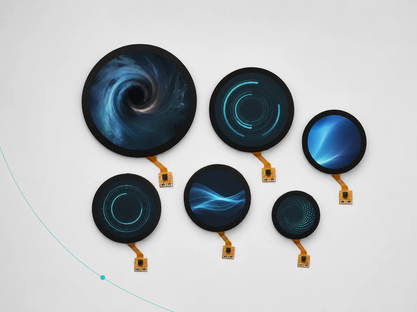 Circular TFT display module product overview -- round LCD for smart knobs and HMI panels
