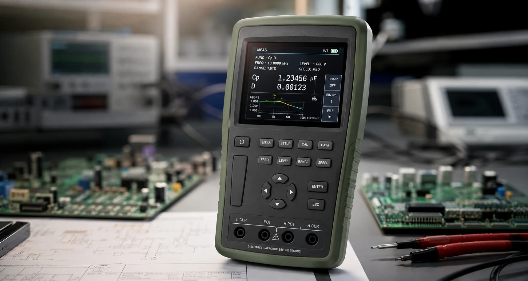 RGB interface display used in measurement instruments