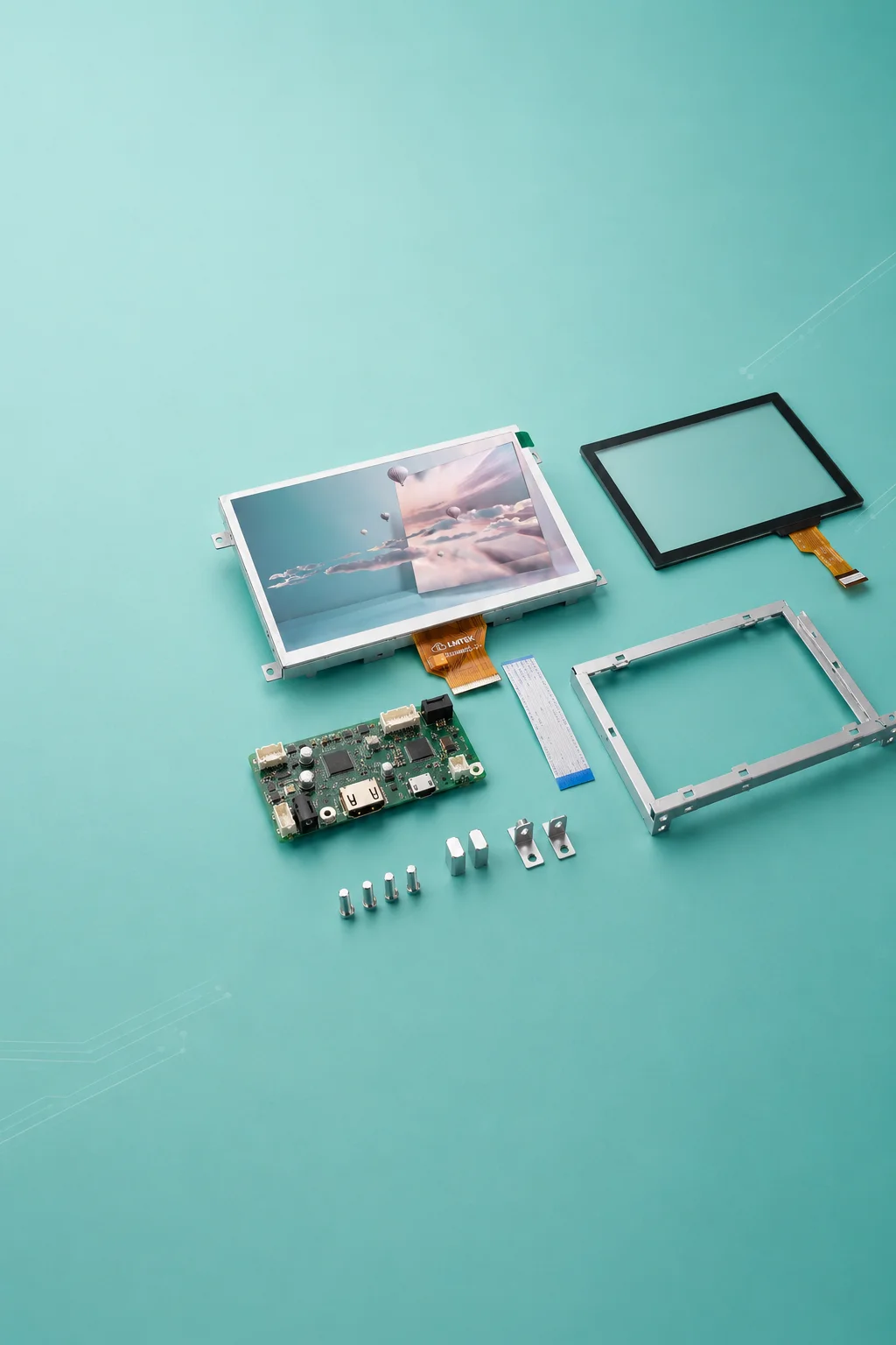 Custom HDMI Display module with touch panel and controller board integration