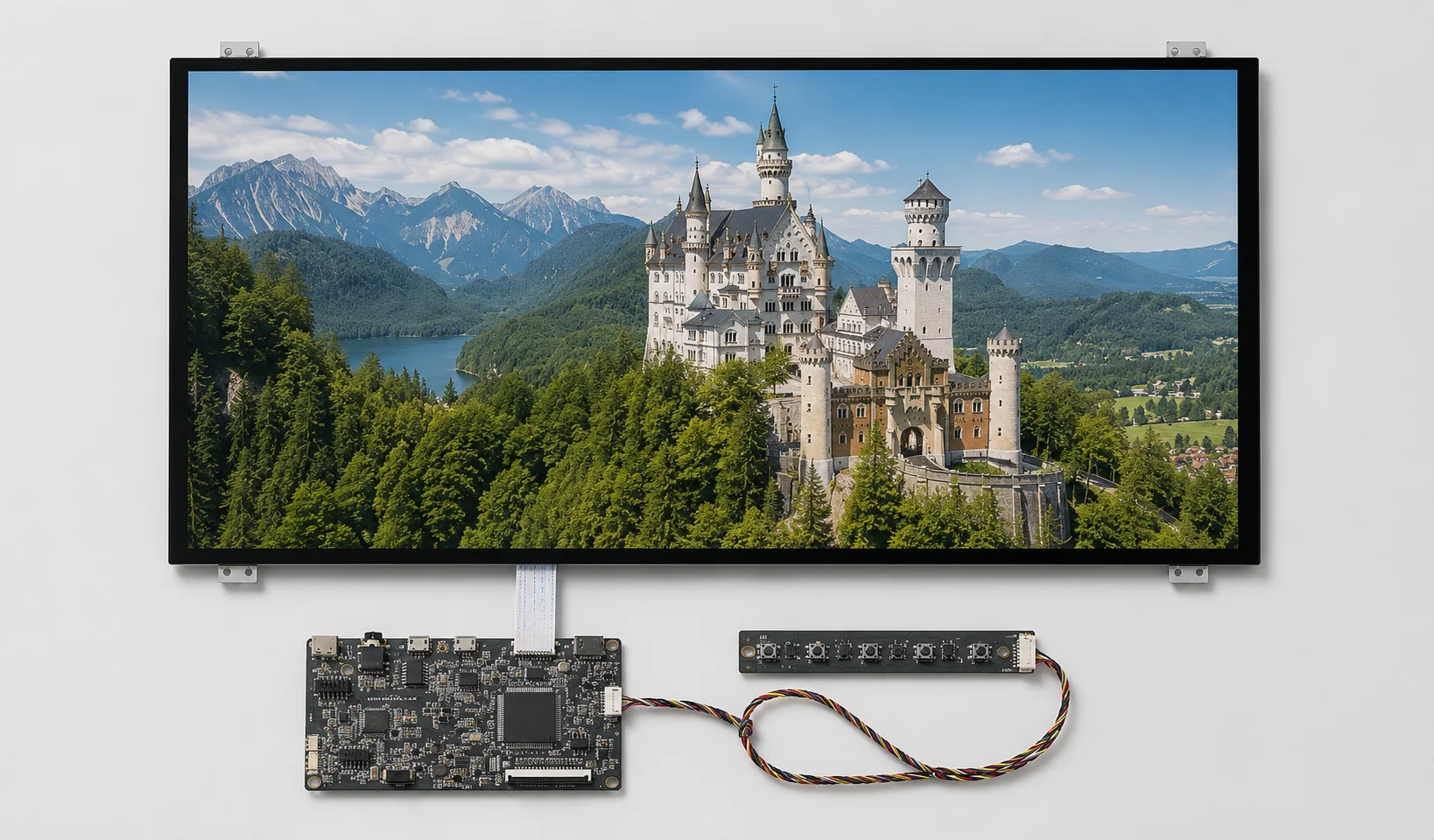 eDP display module integration with industrial PC and panel PC platforms