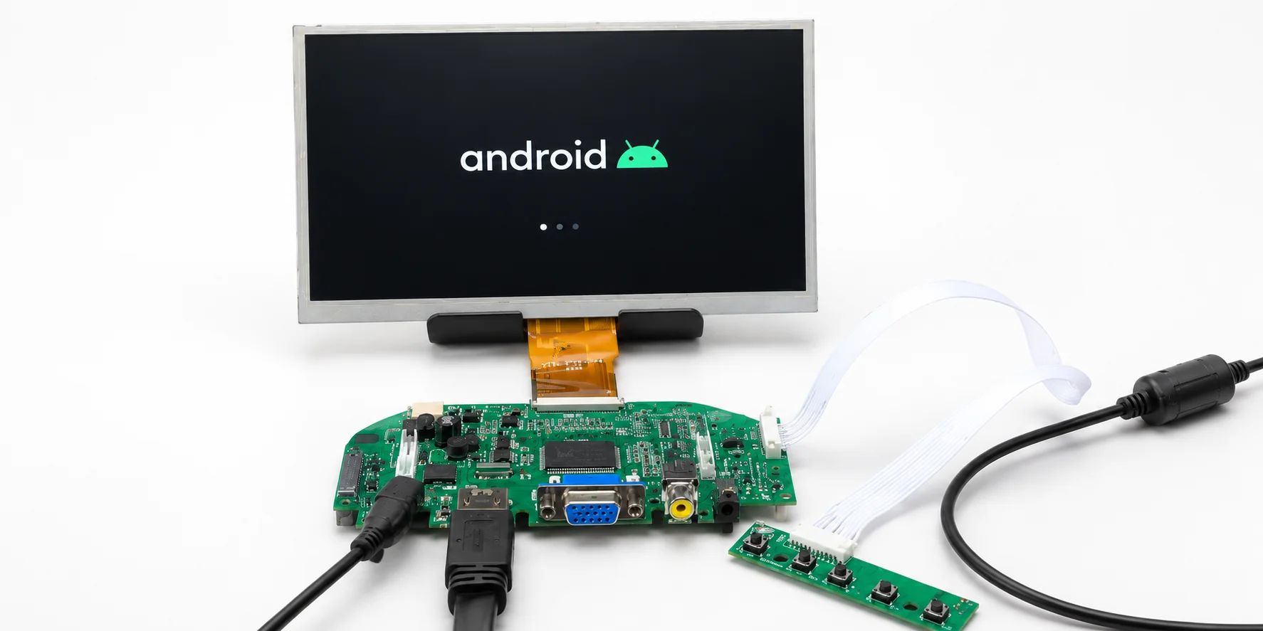 HDMI display module connected to a single board computer platform