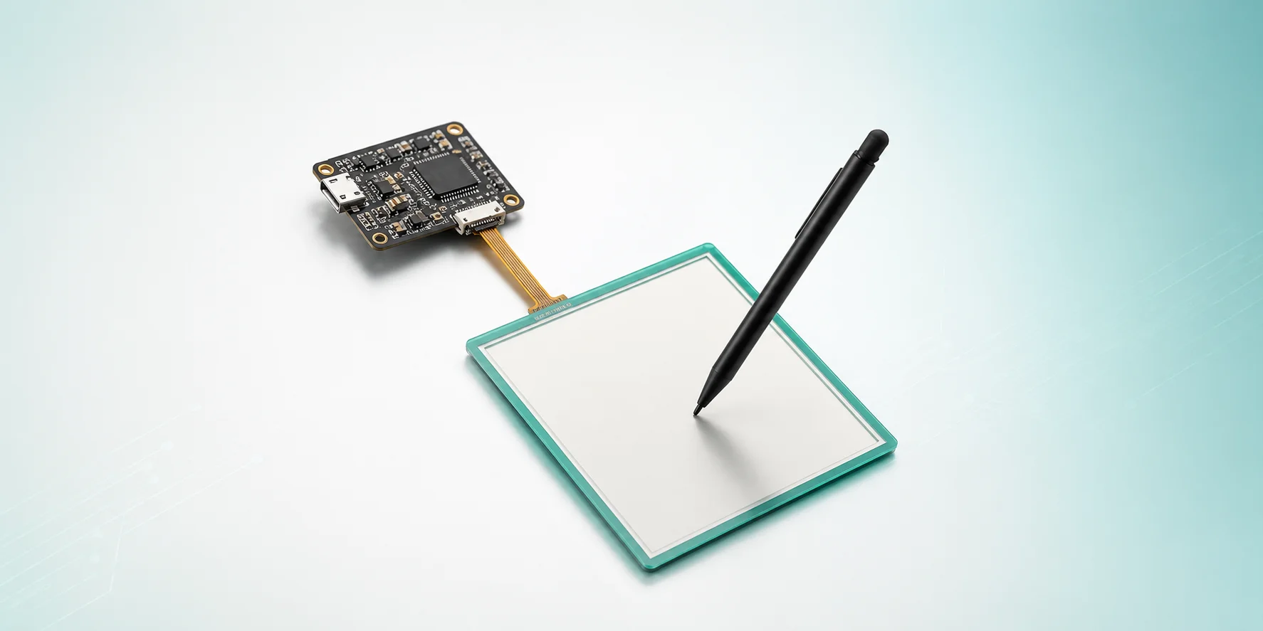TFT LCD and resistive touch screen matching diagram
