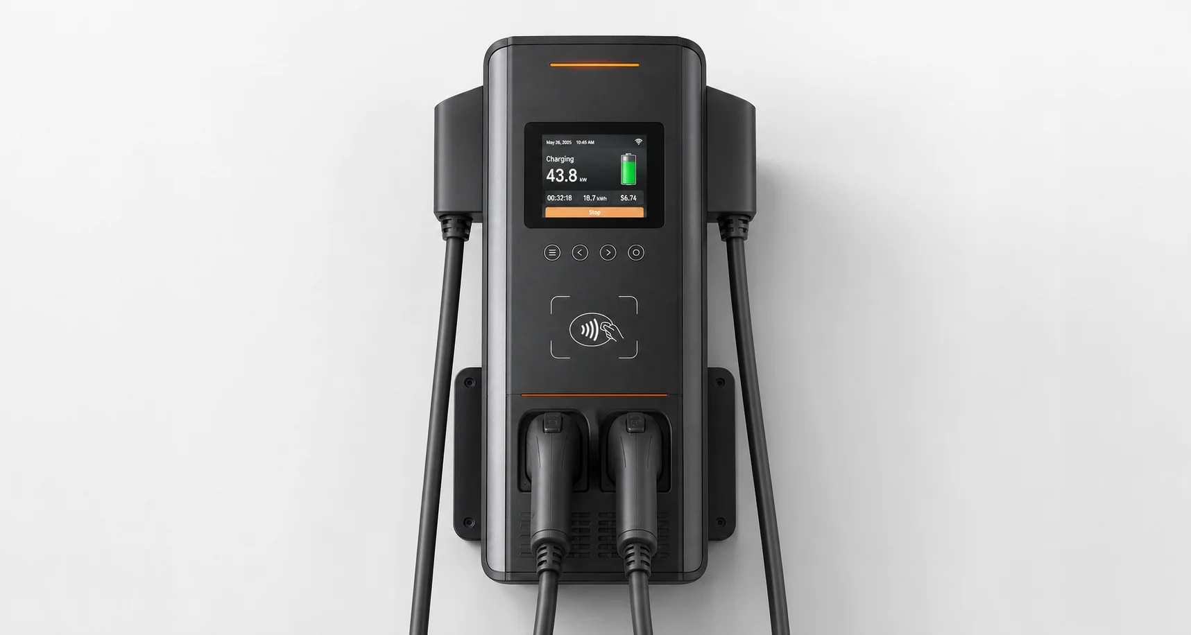 EV charging panel with LVDS display module