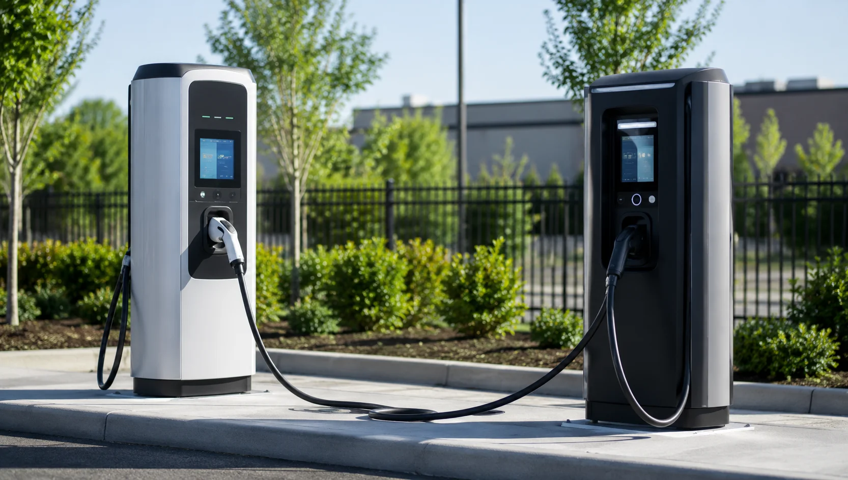 eDP touch display used in smart building controls and EV charger interface