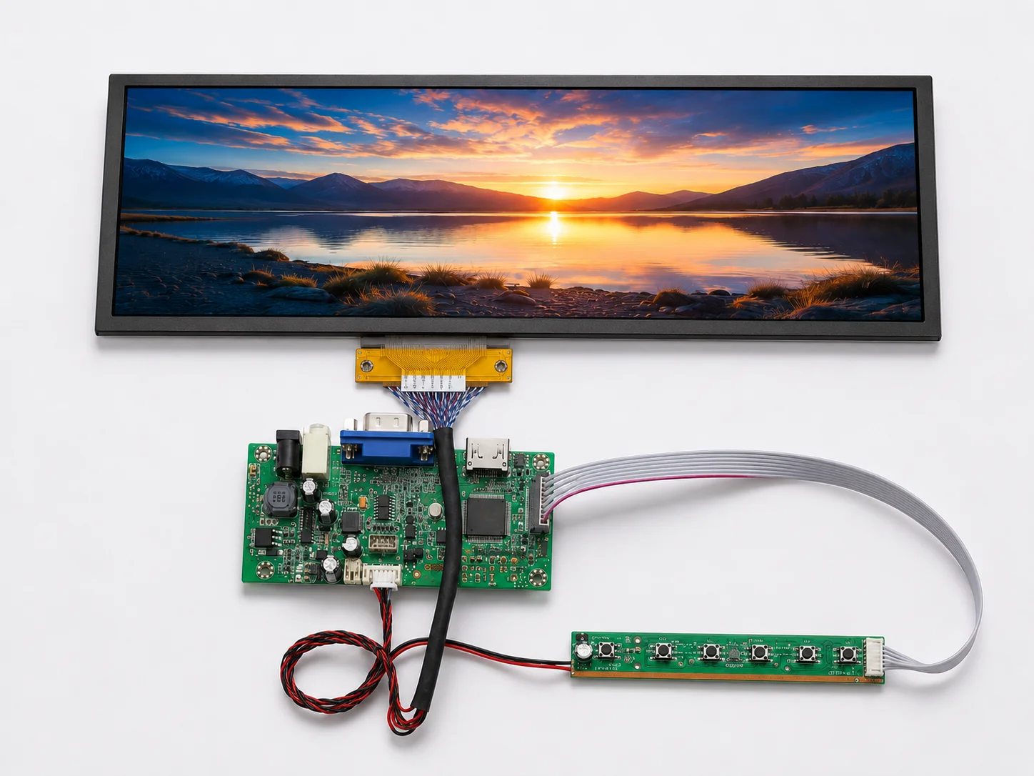 HDMI TFT LCD module integration for embedded display and HMI development