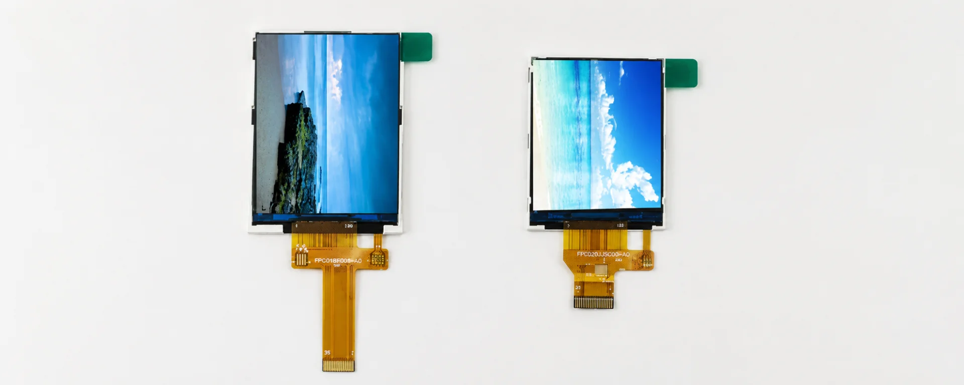 IPS TFT displays with wide viewing angles