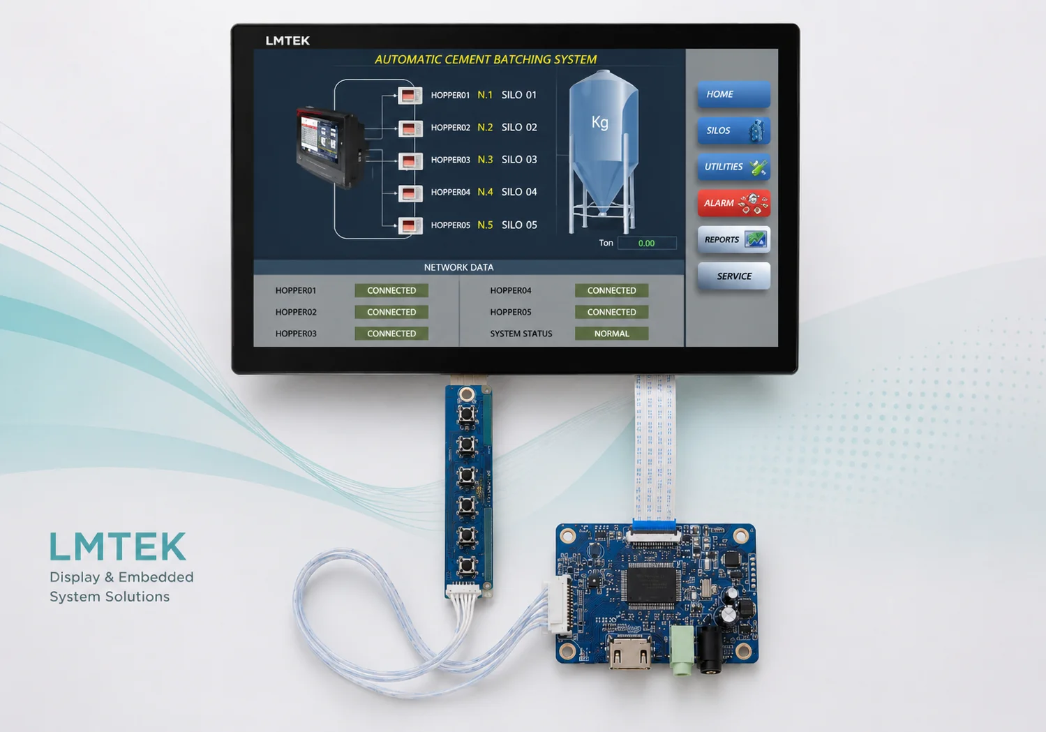 eDP TFT LCD display modules for industrial embedded computing systems