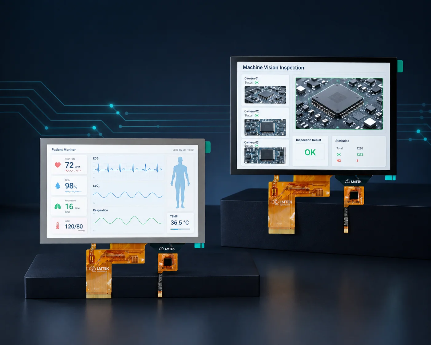 LVDS Display Modules for Industrial HMI and Embedded Systems