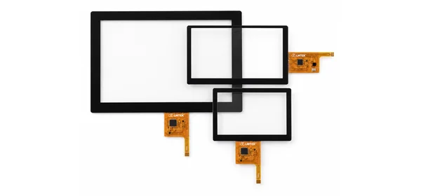 Capacitive touch screen with cover lens