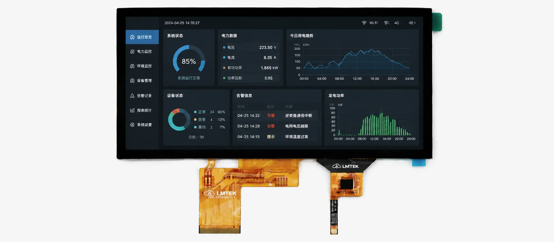 Horizontal UI Layout illustration showing dashboard and multi-pane interface