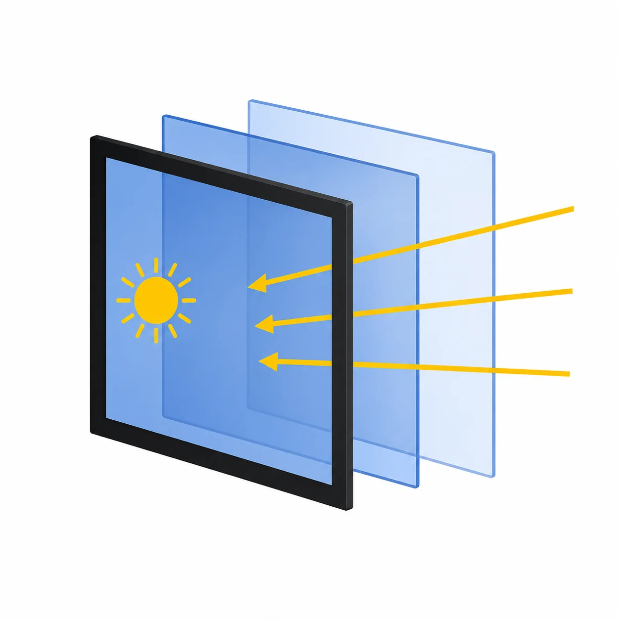 Optical bonding and air bonding options for industrial HMI touch screen integration