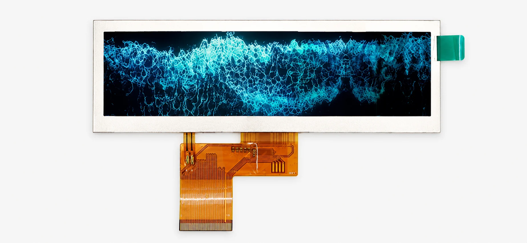 Stretched and strip LCD display modules