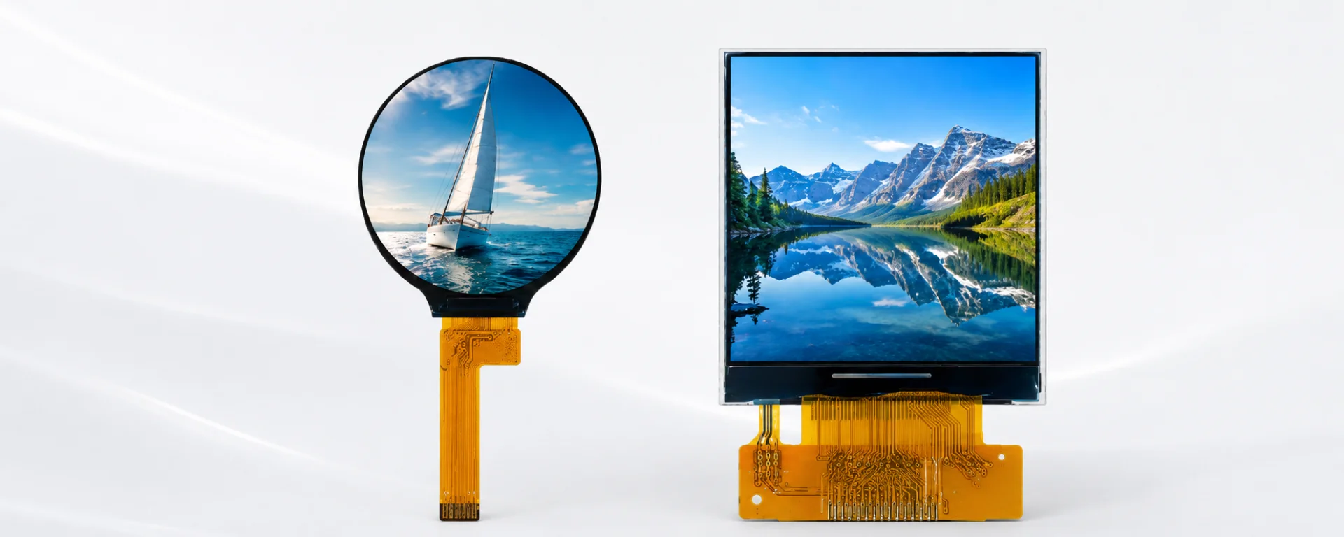 Custom TFT display options including FPC, touch, and mechanical customization