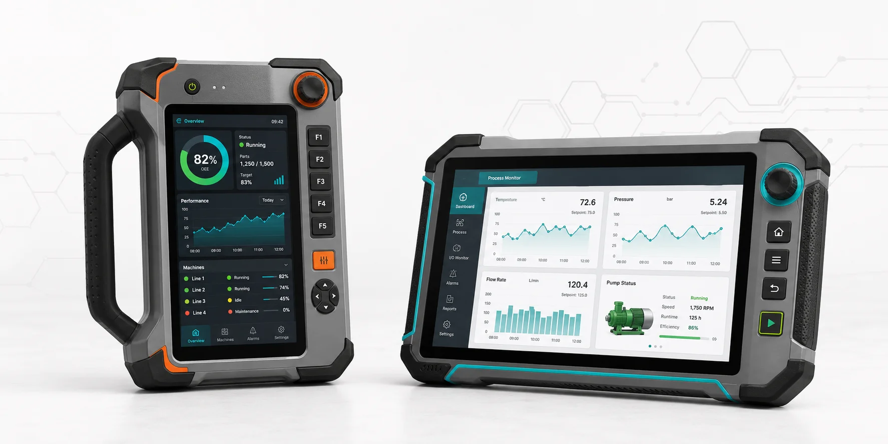 Compact HMI panel with MIPI display mounted on wall