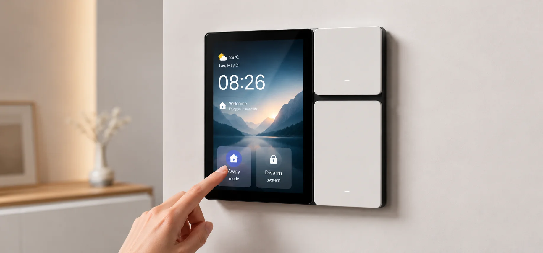 MCU display module for smart building controls