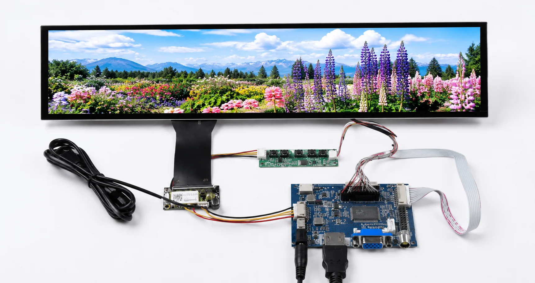 Bar LCD display module form factor comparison and application examples