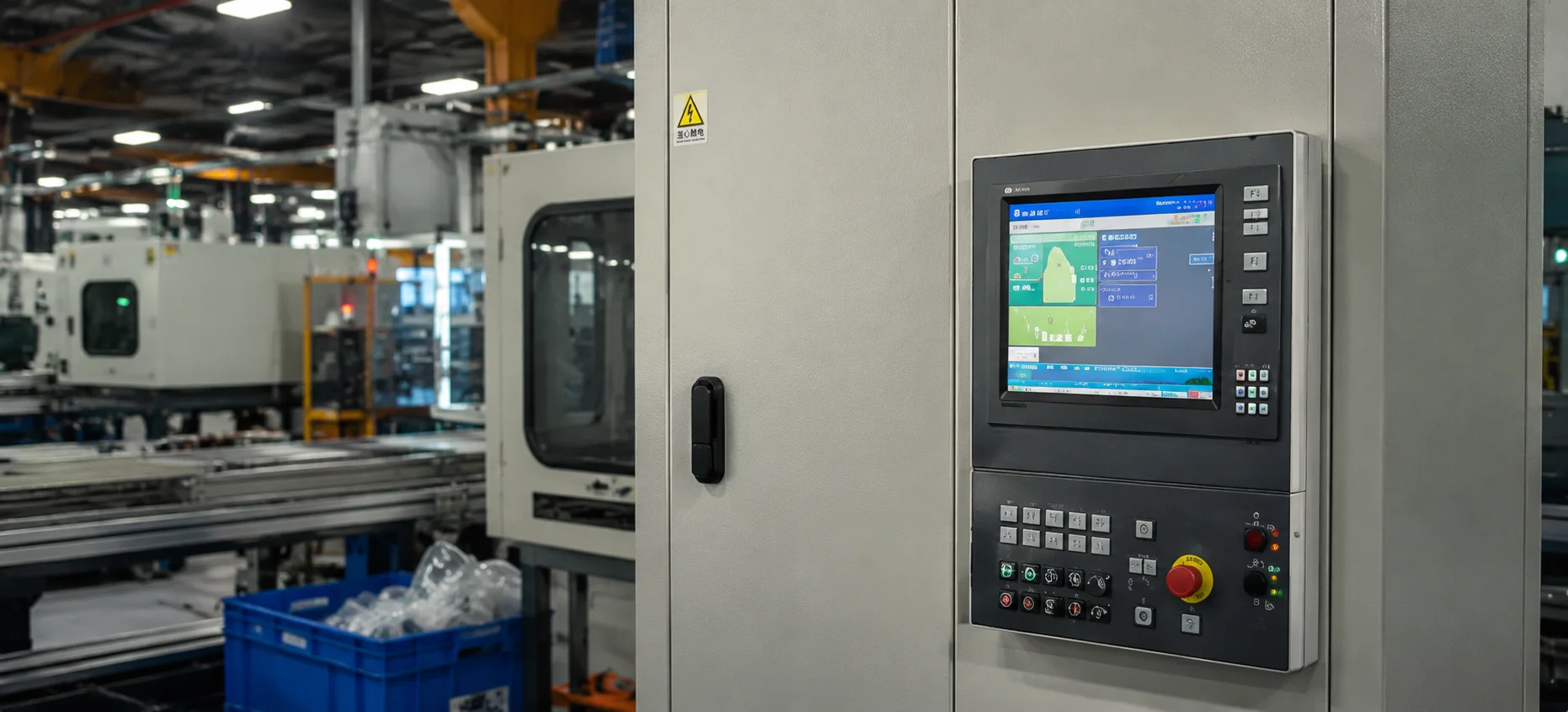 Industrial HMI panel with IPS display